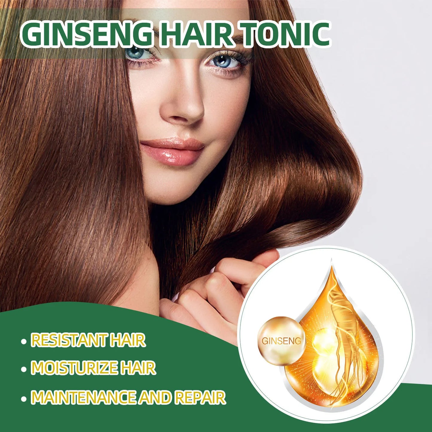 Ginseng Hair Growth Spray; Moisturize Nourish Scalp