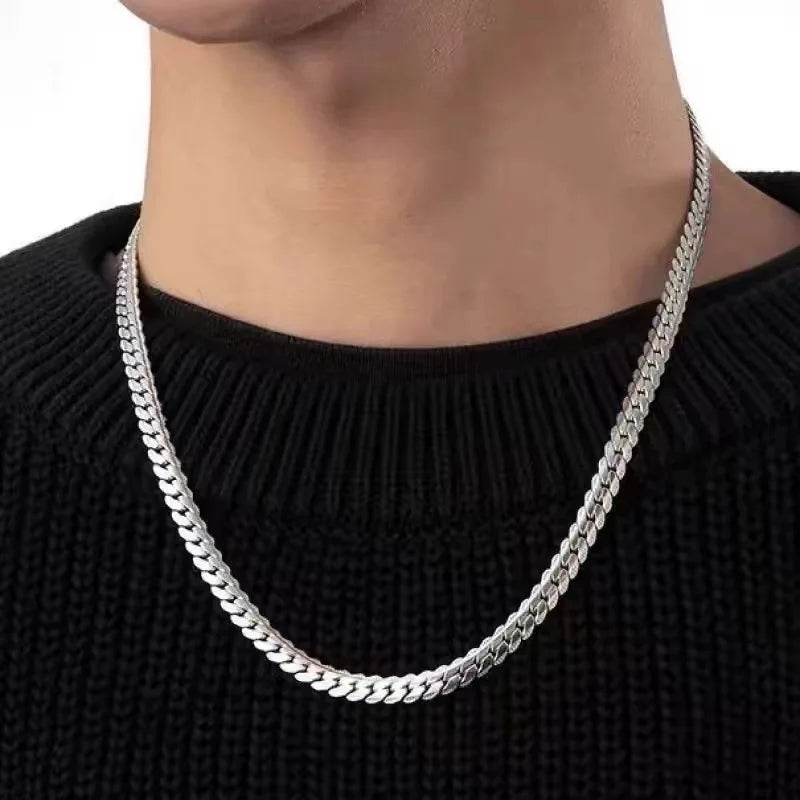 Diamond Cut Link Chain for Men/Women