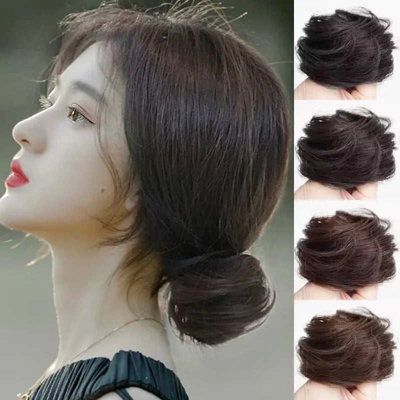 Fluffy Invisible Natural Bun Braiding Hair Ring