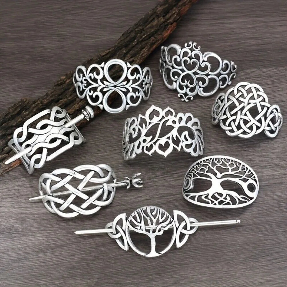 8PCS Viking Celtic Hair Sticks
