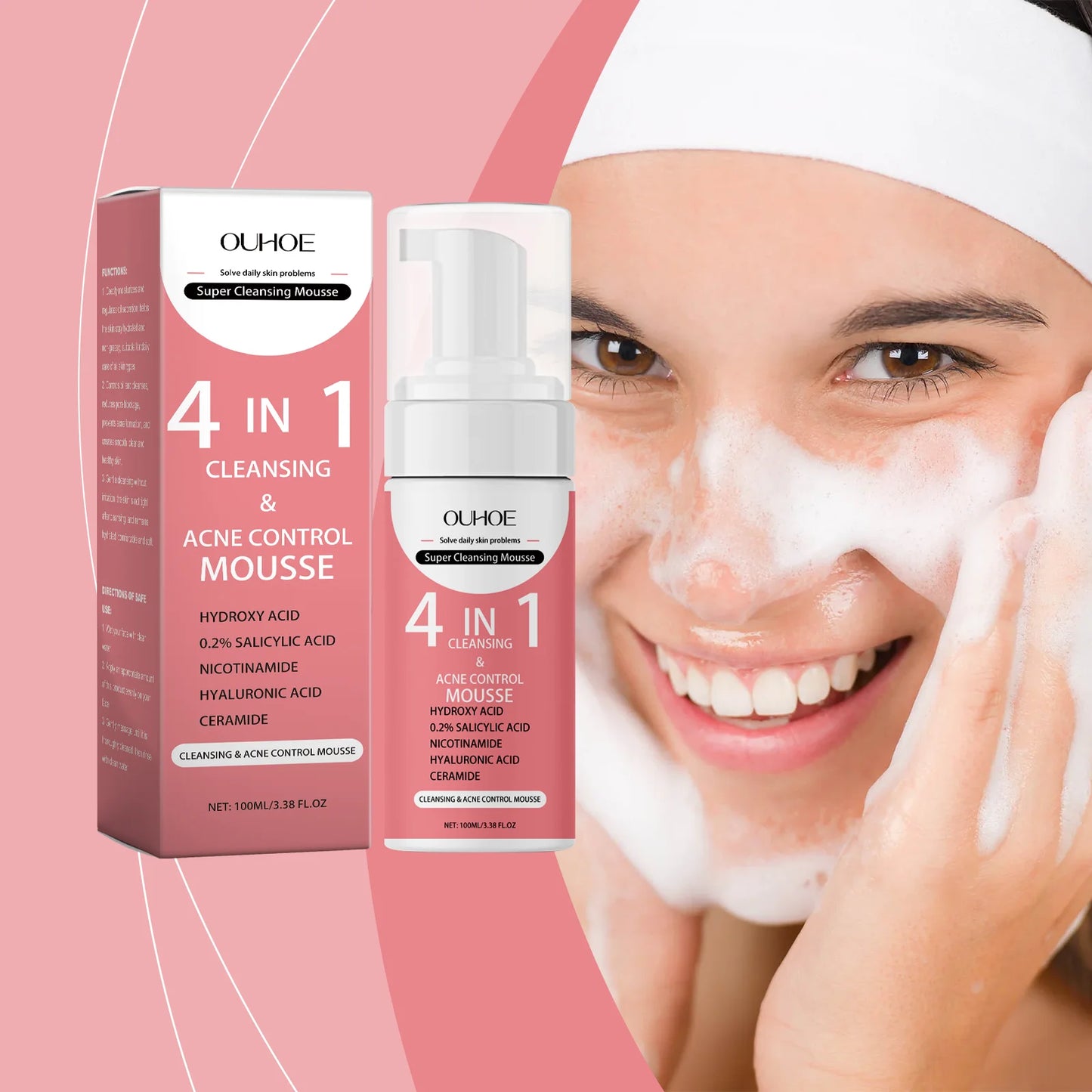 Foaming Face Cleanser - Hydrating Cleansing Mousse