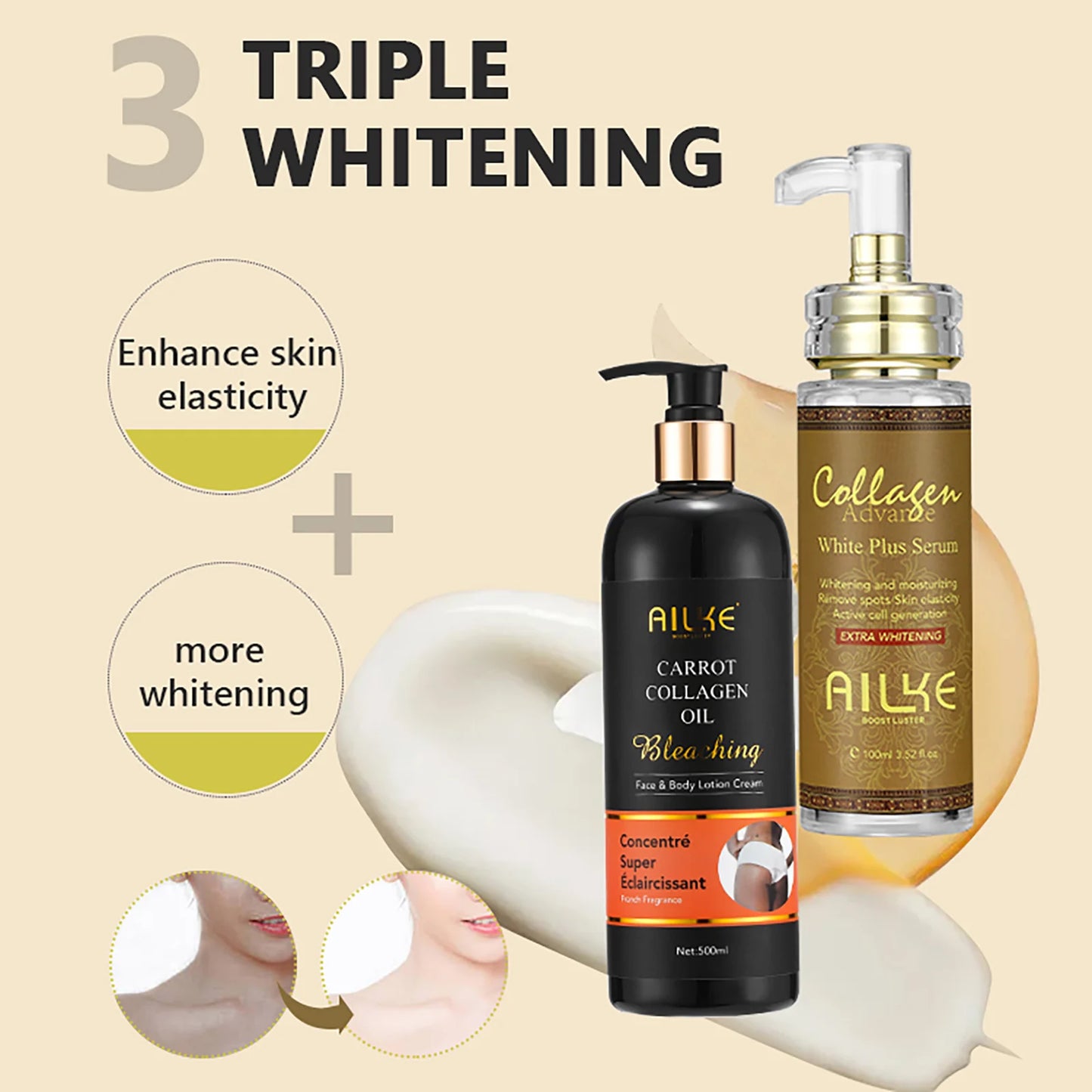 Skin Whitening Moisturizing Face/Body Serum/Lotion