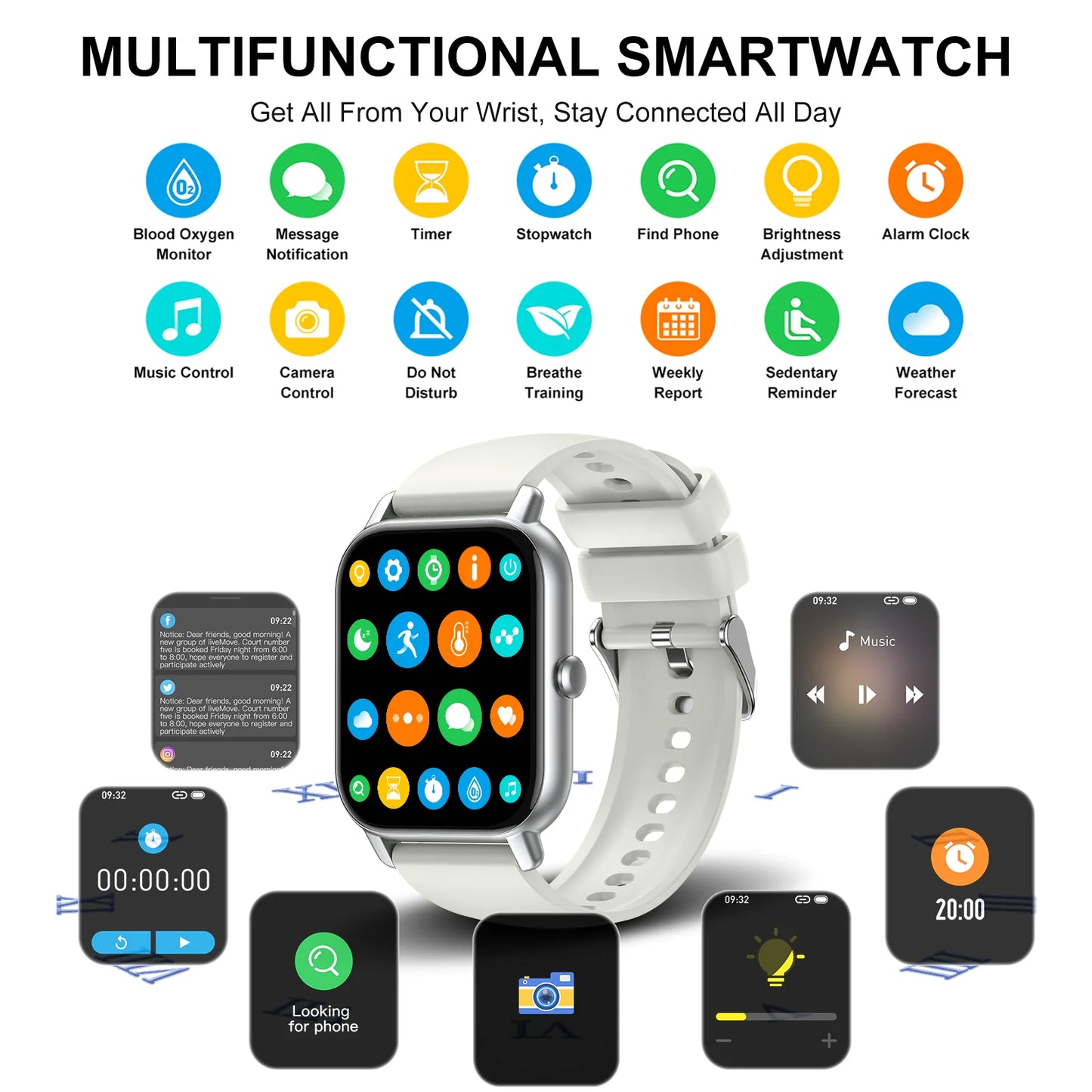Smart, 110+ Sport Modes, Fitness Activity Tracker