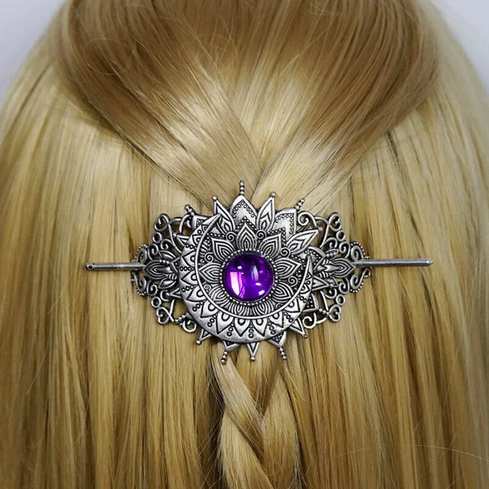 4PCS Triple Moon Celtic Knot Hair Clip