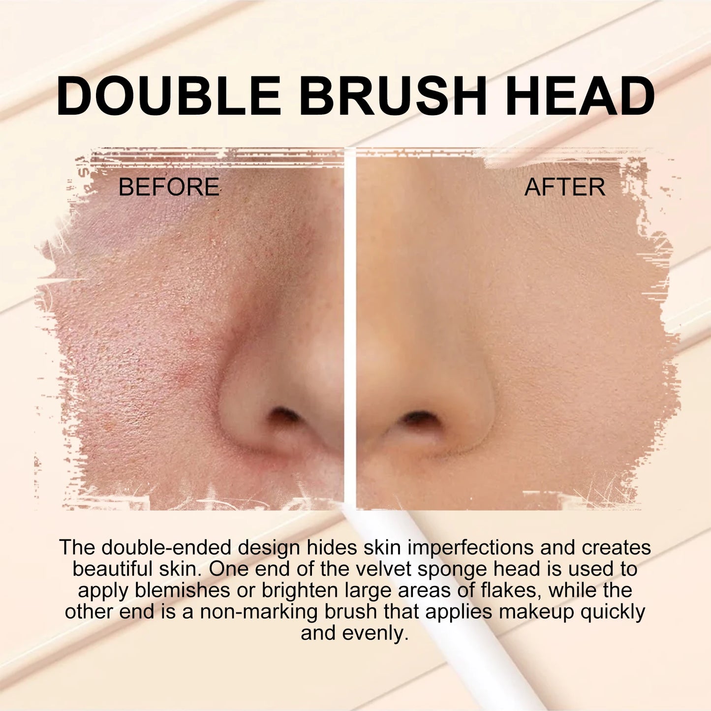 Double Head Concealer/Highlighter Dual Shadow Long Lasting