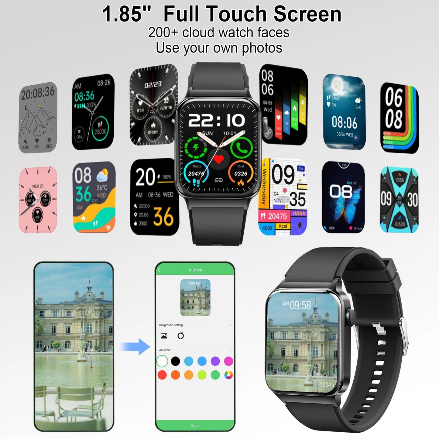 Multi Function Smartwatch Waterproof Fitness Tracker