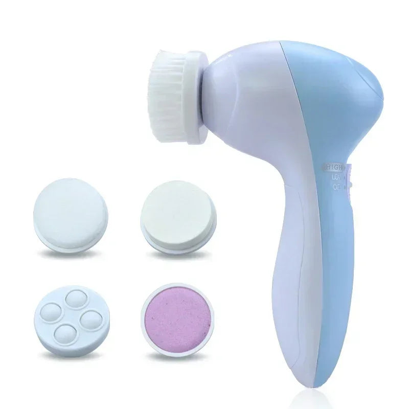 5 in 1 Electric Face Cleansing Brush/Massager