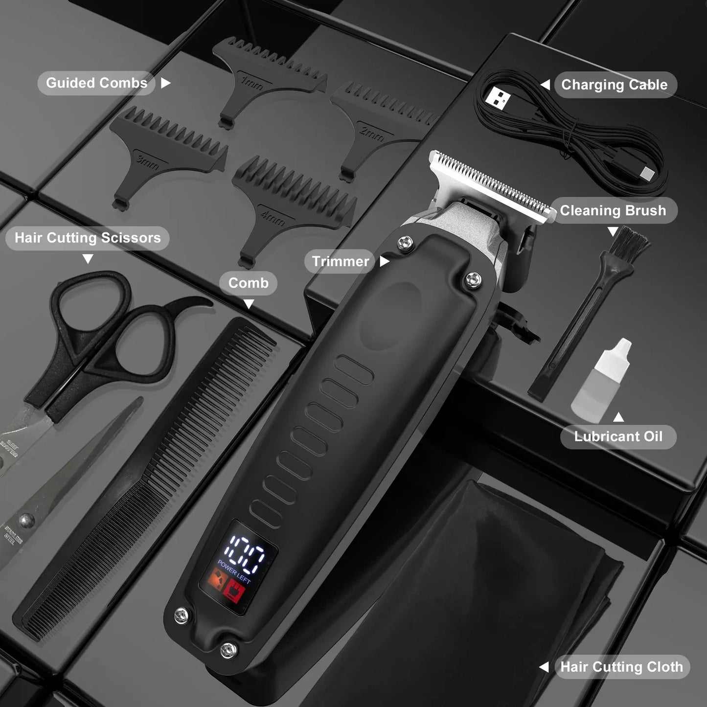 Men's Cordless Hair Clipper Kit