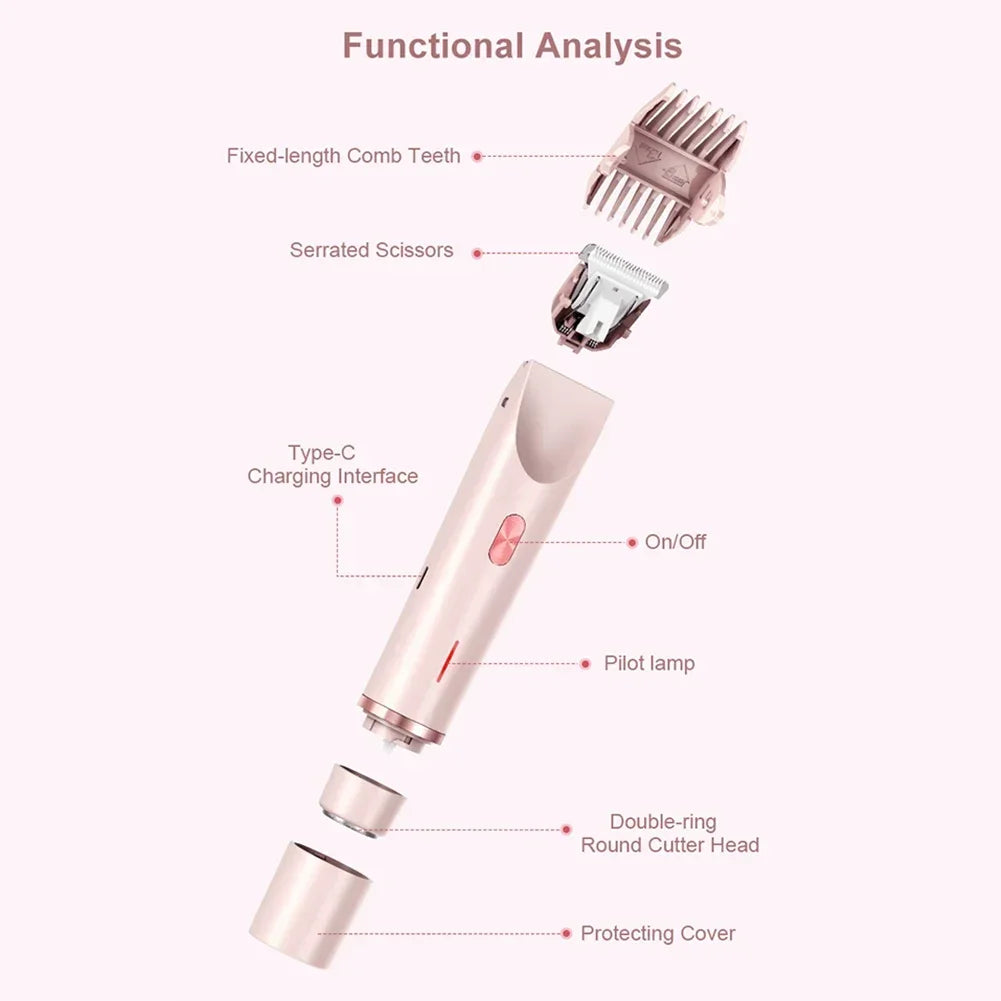 Women Dual-Head Electric Shaver