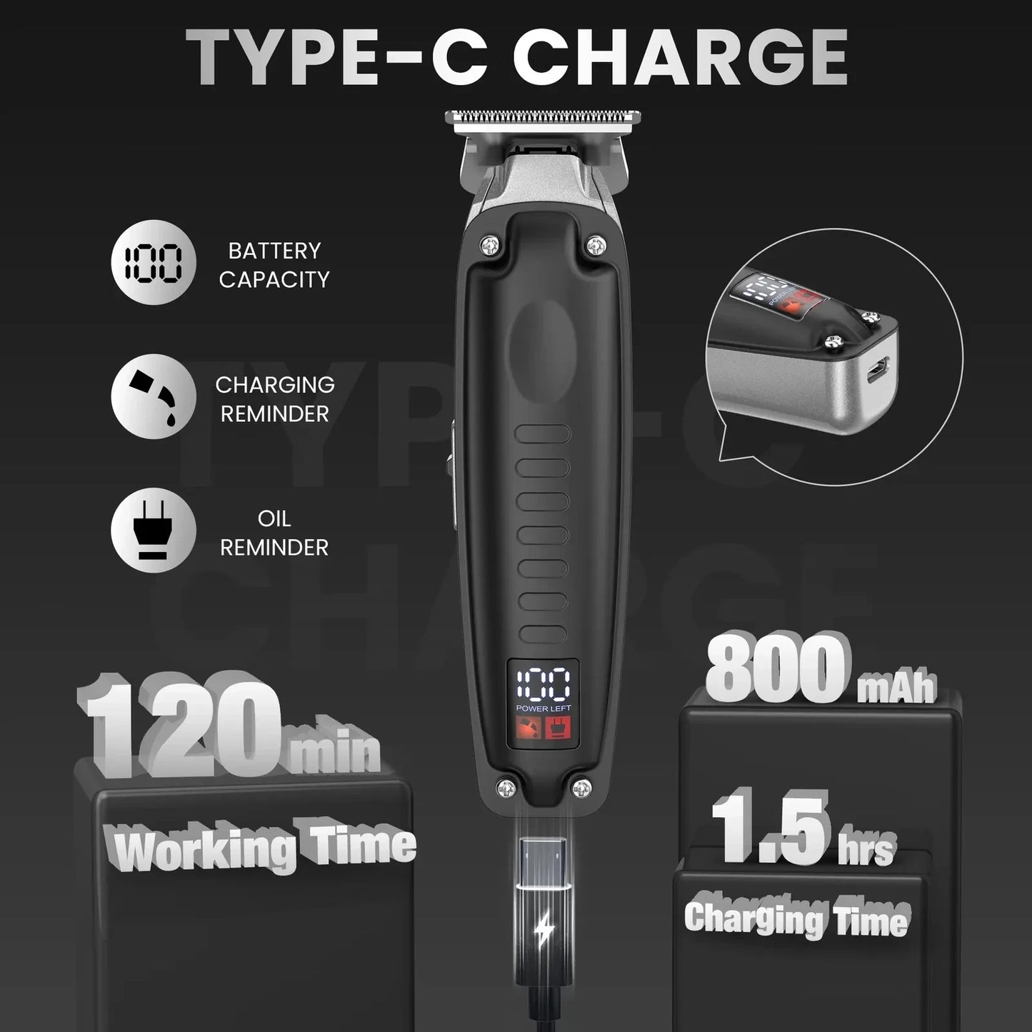 Men's Cordless Hair Clipper Kit
