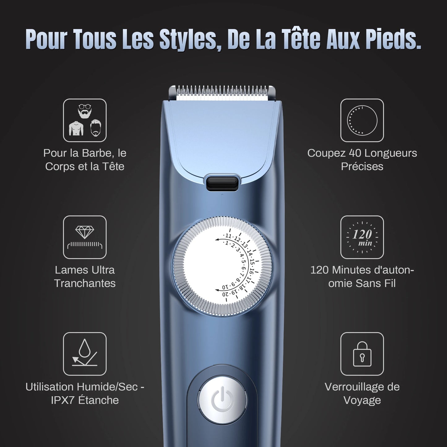 Electric Cordless Hair Trimmer