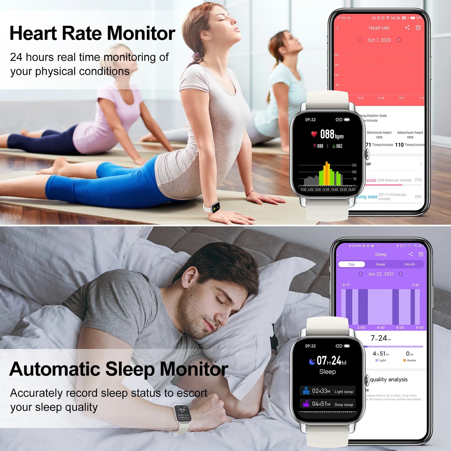 Smart, 110+ Sport Modes, Fitness Activity Tracker