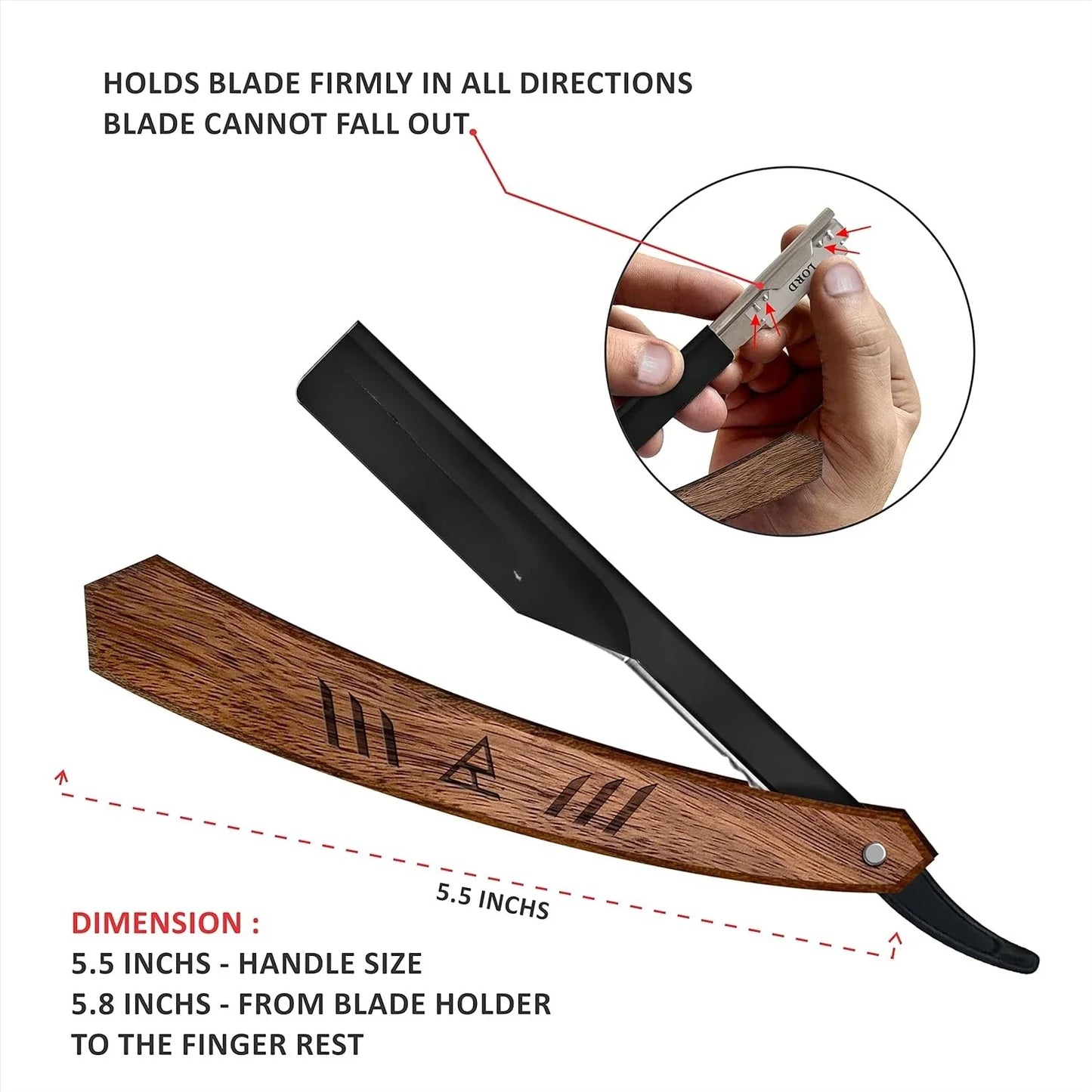 Professional Straight Edge Barber Razor