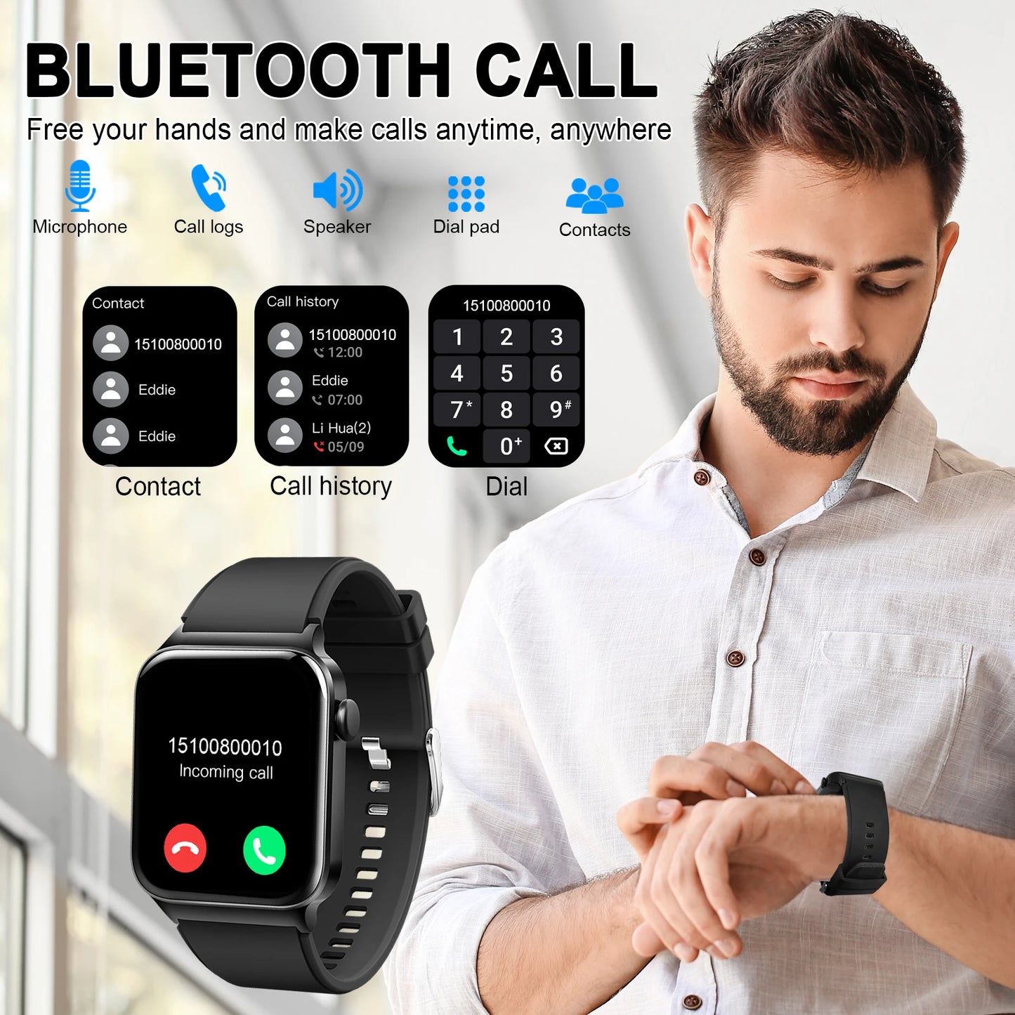 Multi Function Smartwatch Waterproof Fitness Tracker
