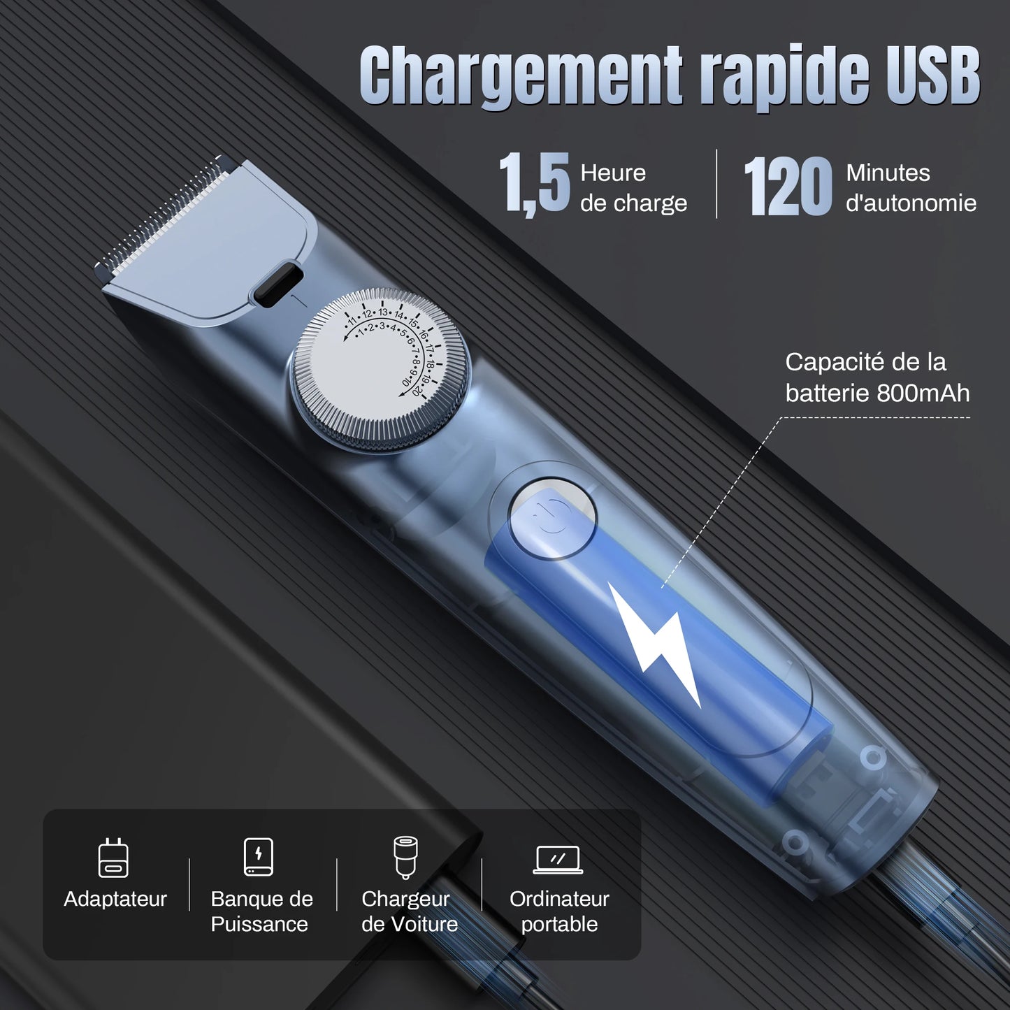Electric Cordless Hair Trimmer
