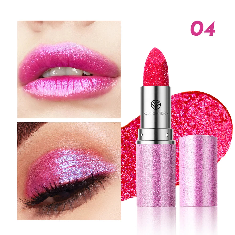Pearlized shimmer Lipsticks and Eyeshadows
