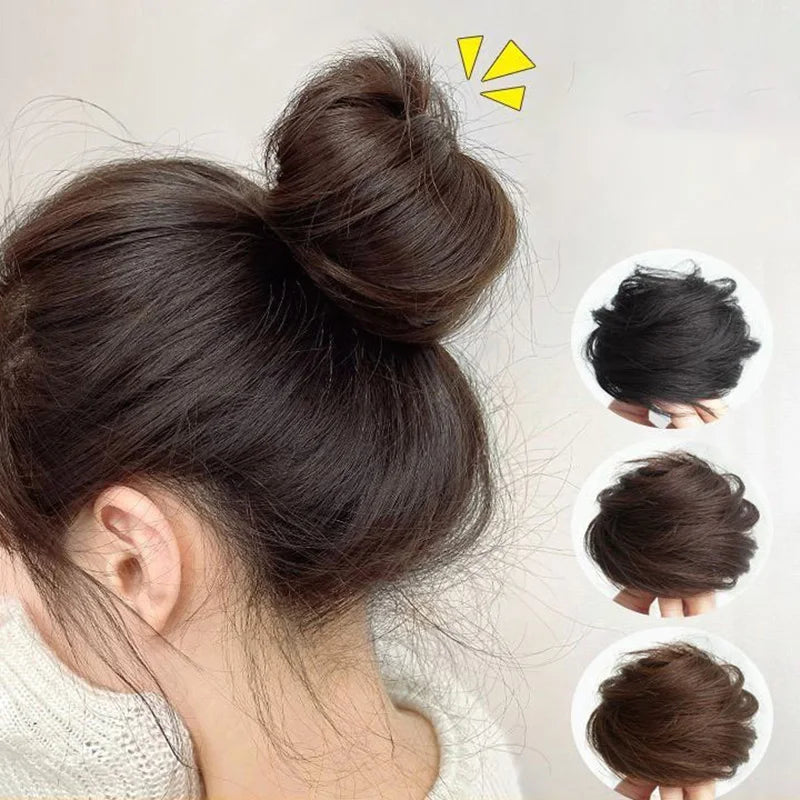 Fluffy Invisible Natural Bun Braiding Hair Ring