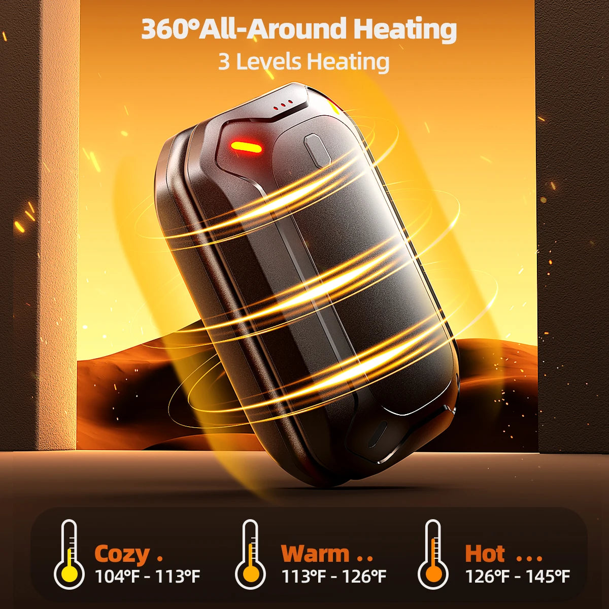 2 Pack Rechargeable Hand Warmer