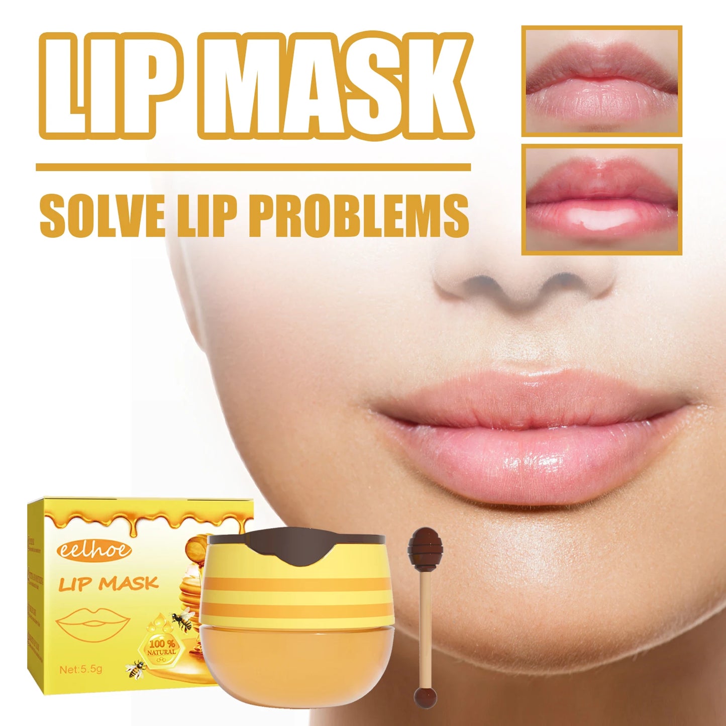 Honey Moisturizing Lip Balm/Lip Mask