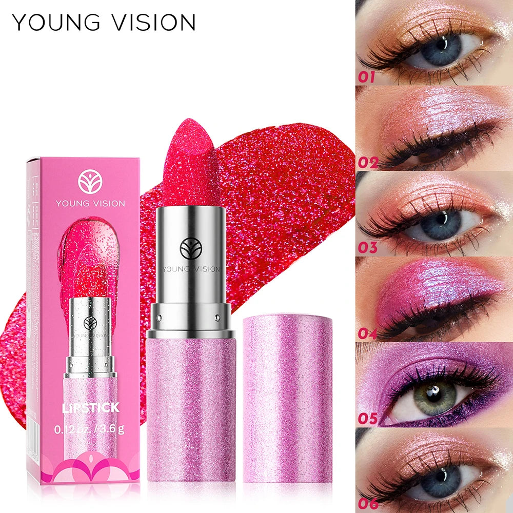 Pearlized shimmer Lipsticks and Eyeshadows