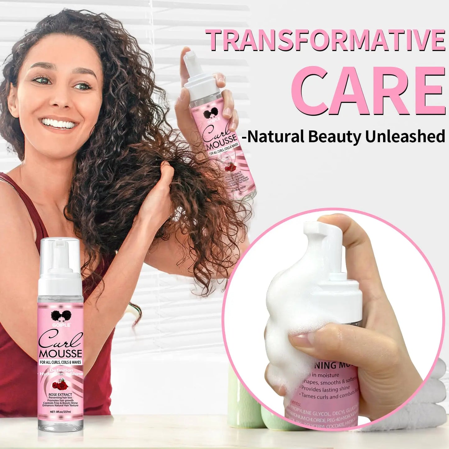 Curl Mousse Define Curl Enhancer Styling Foam Kit
