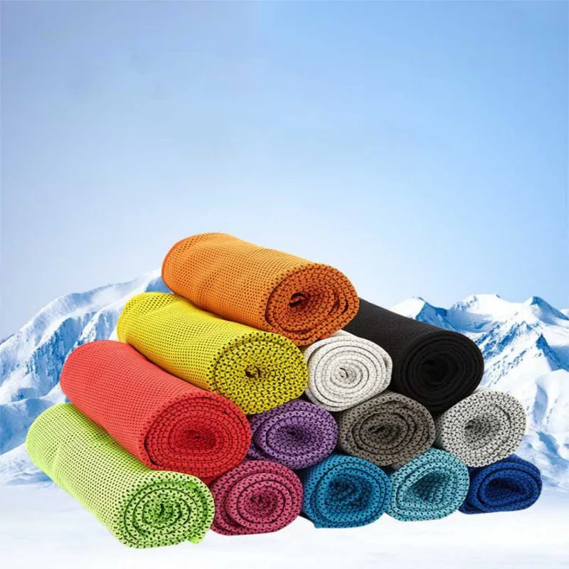 Cooling Microfiber Towel; Breathable and Quick-Drying
