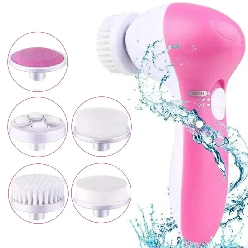 5 in 1 Electric Face Cleansing Brush/Massager