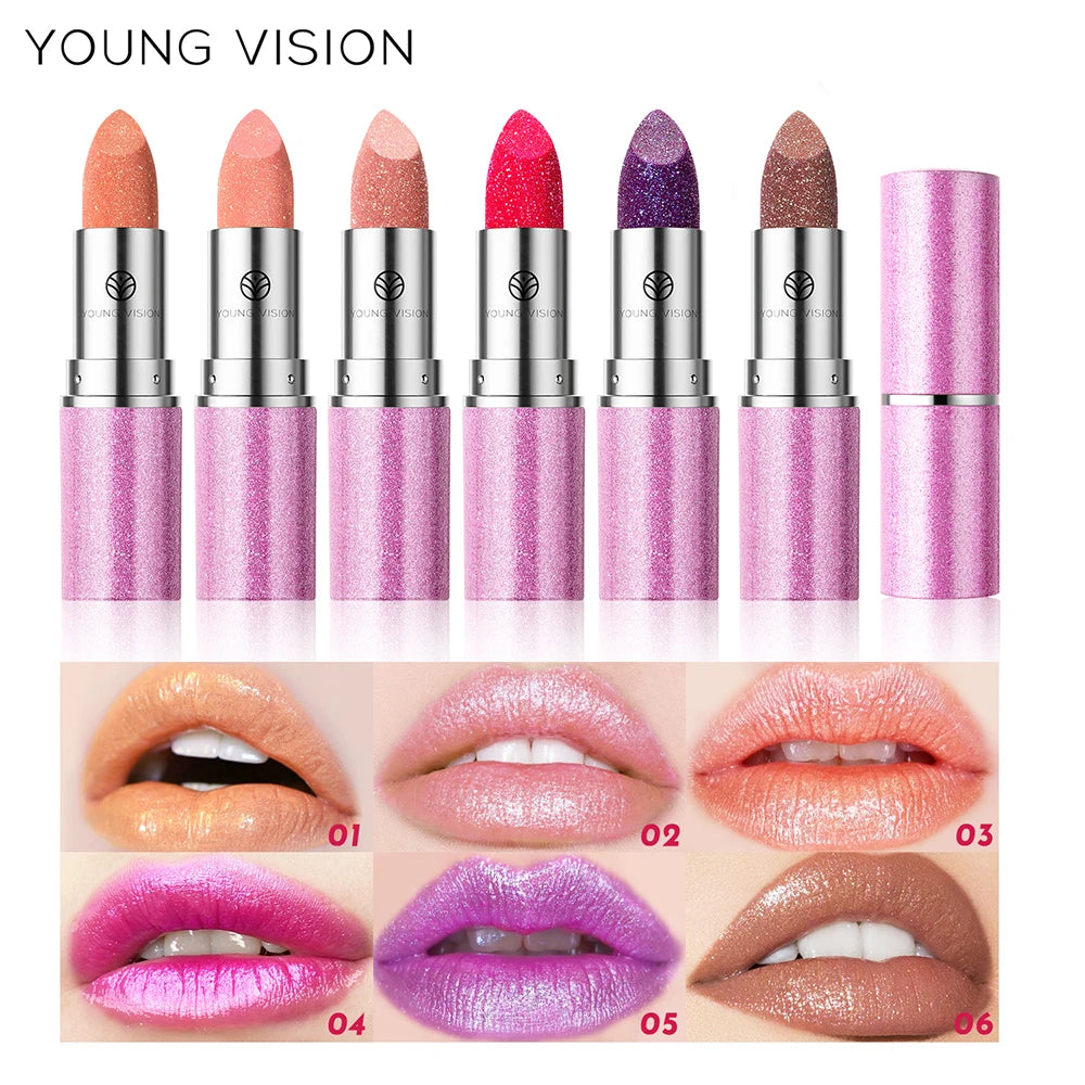 Pearlized shimmer Lipsticks and Eyeshadows