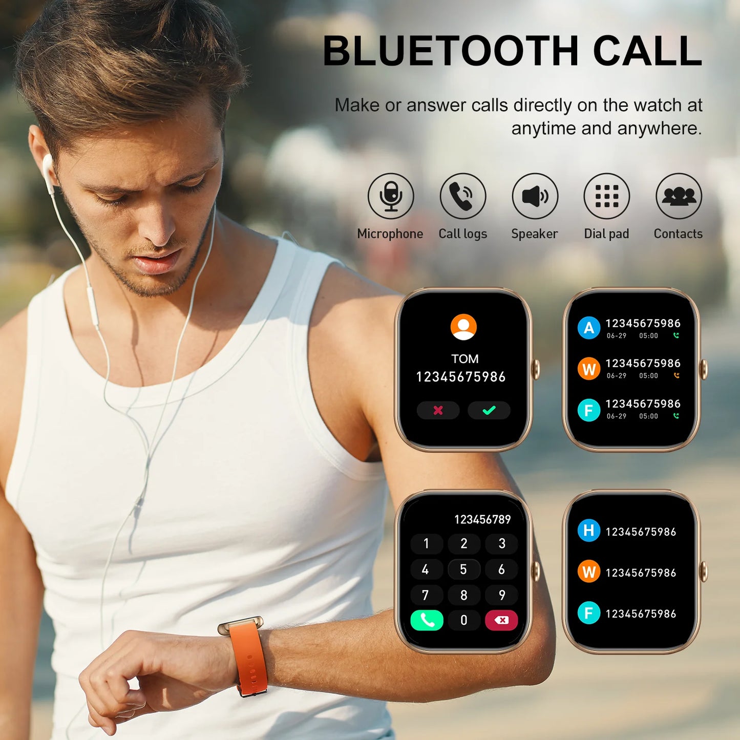 Smart Watch, Waterproof, Fitness Activity Tracker