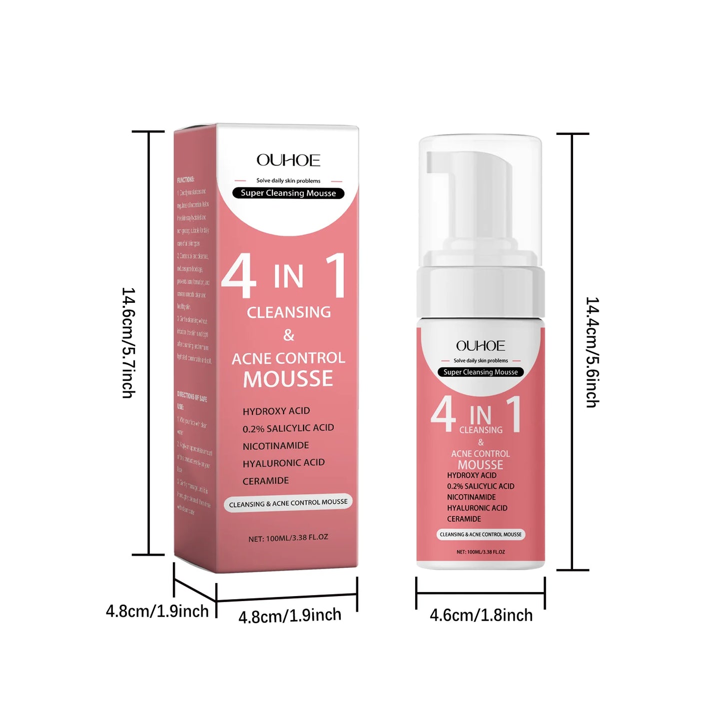 Foaming Face Cleanser - Hydrating Cleansing Mousse