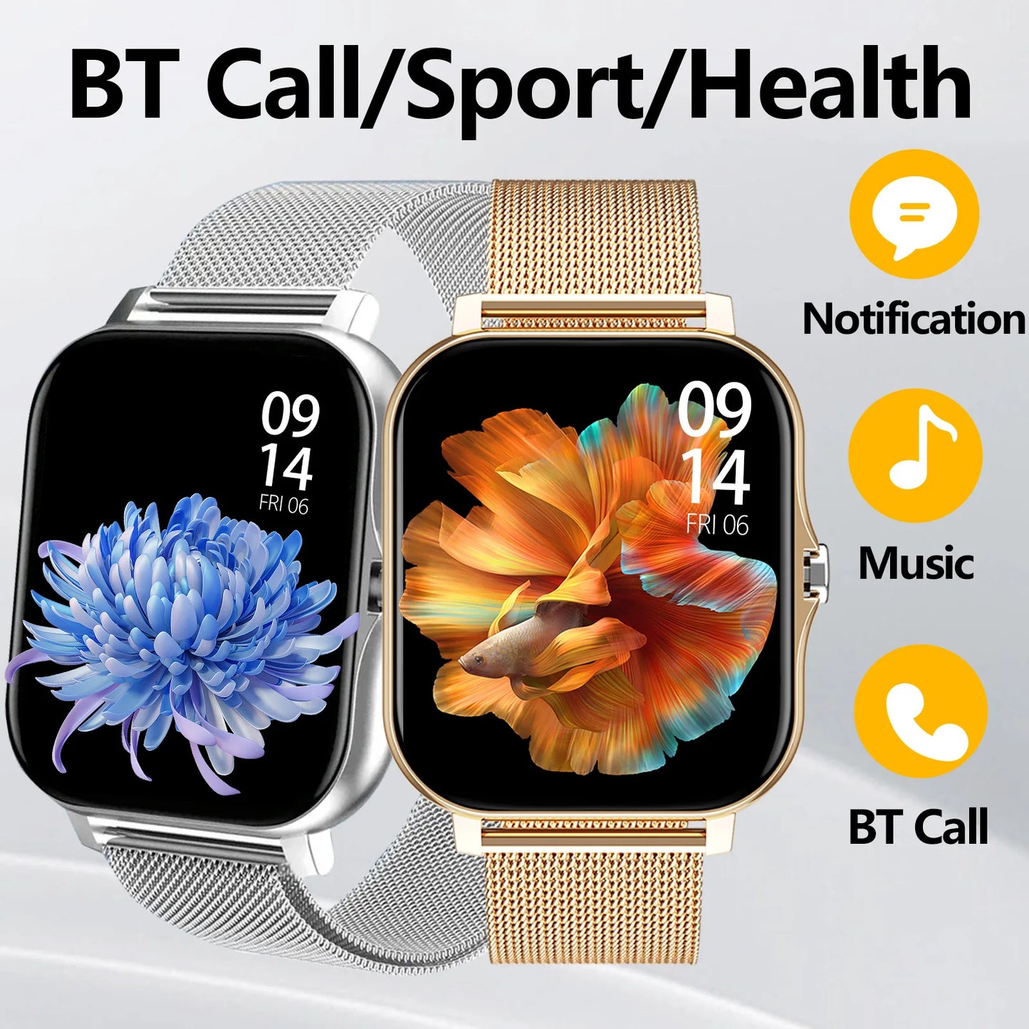 Smart Watch: Call/Sport/Health