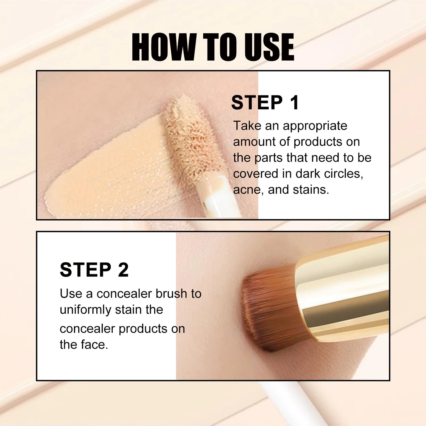 Double Head Concealer/Highlighter Dual Shadow Long Lasting