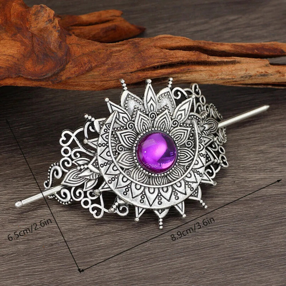 4PCS Triple Moon Celtic Knot Hair Clip