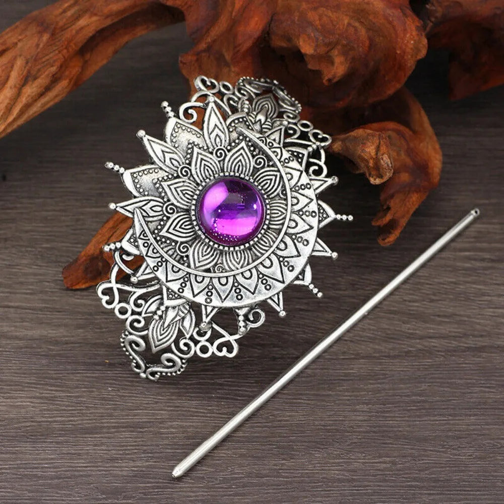 4PCS Triple Moon Celtic Knot Hair Clip