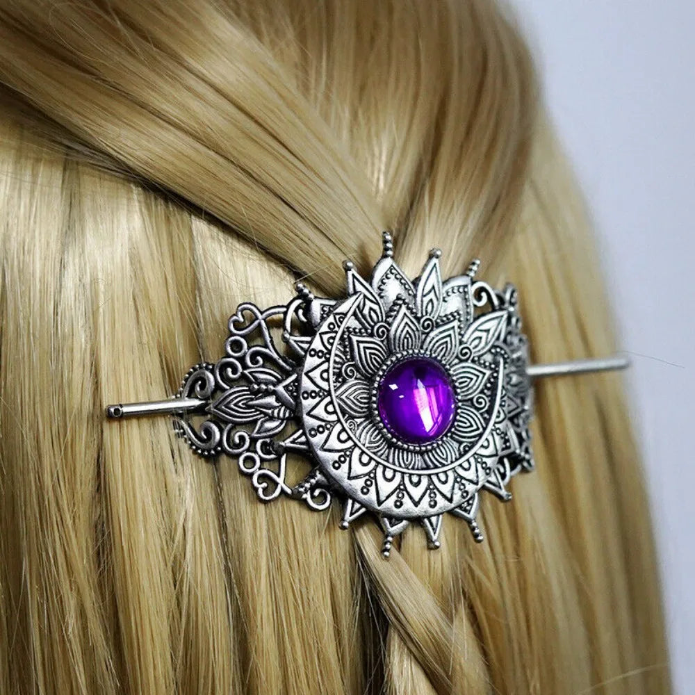 4PCS Triple Moon Celtic Knot Hair Clip