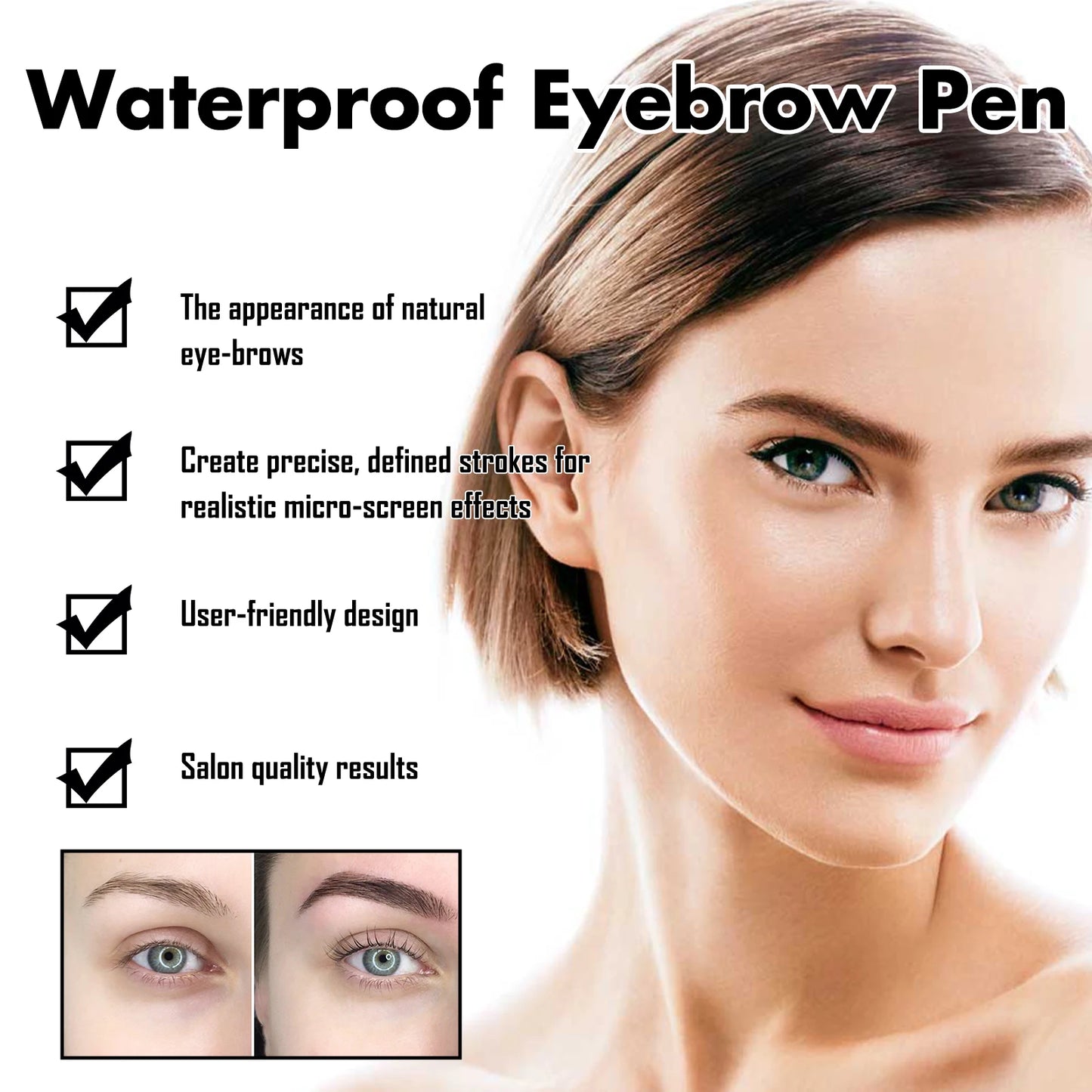 Eyebrow Pencil, Waterproof, Long Lasting
