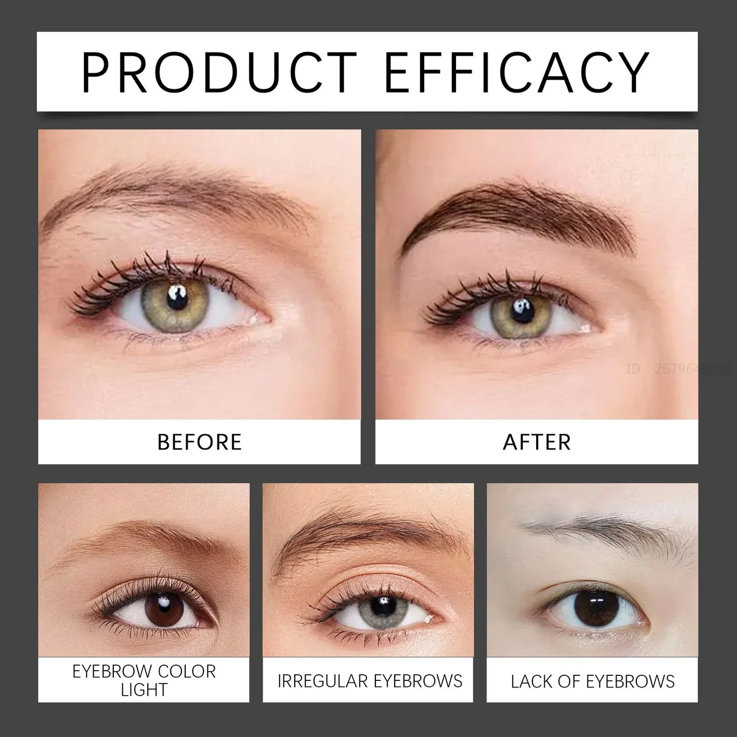 Waterproof Eyebrow Pencil Natural Black