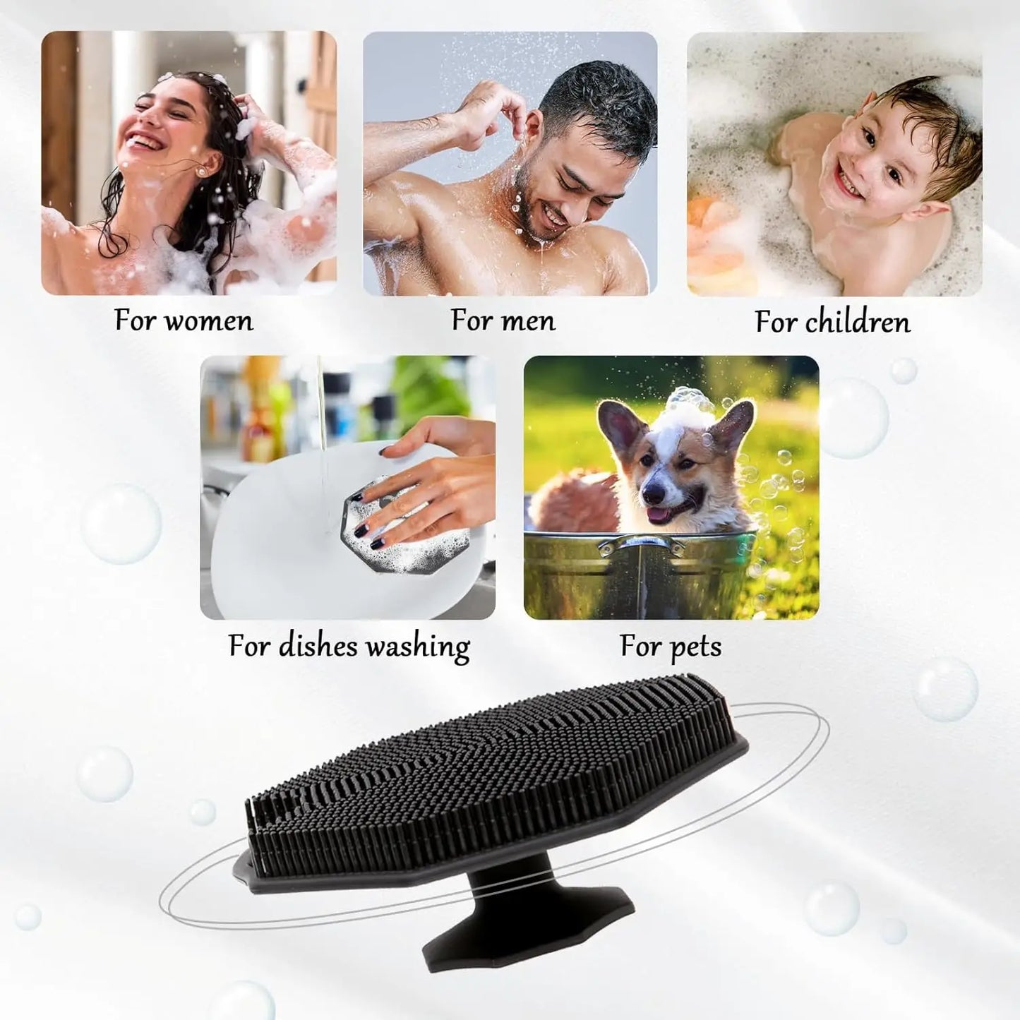 2Pack Silicone Body Scrubber