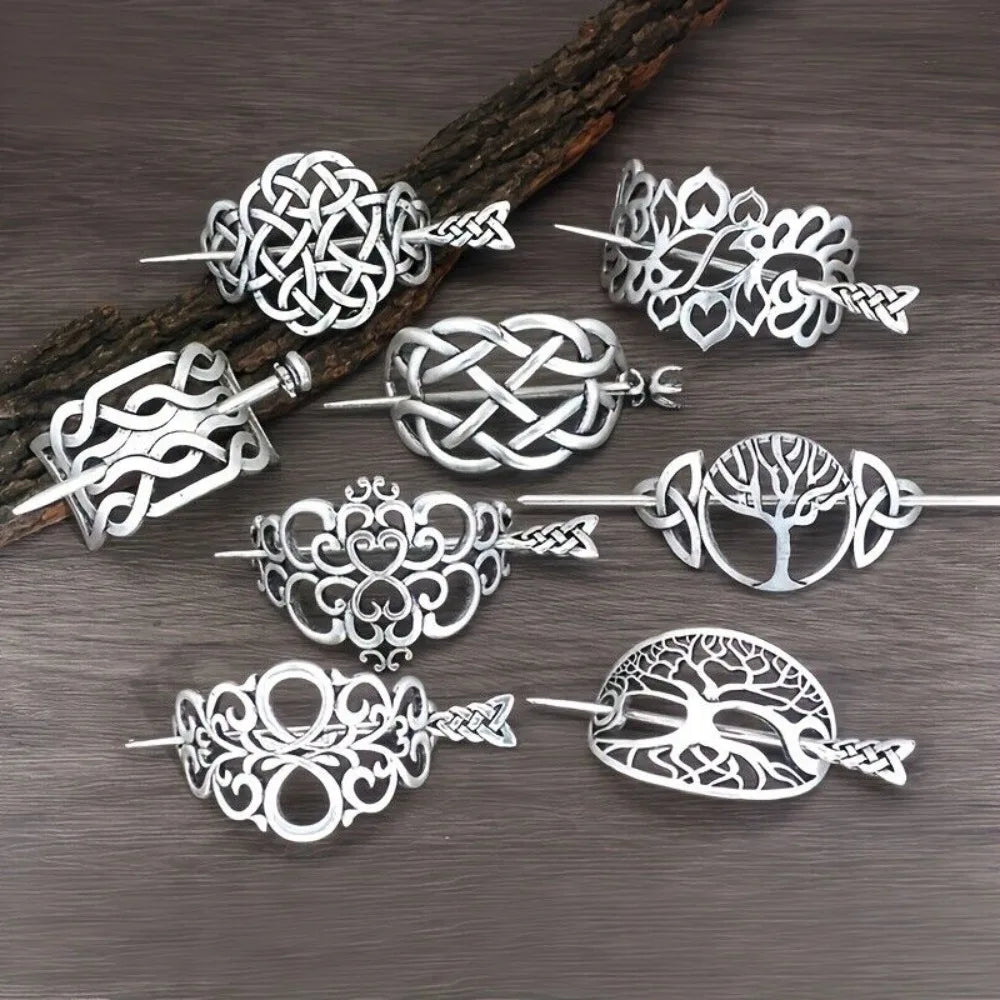 8PCS Viking Celtic Hair Sticks