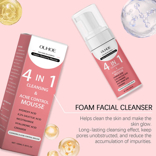 Foaming Face Cleanser - Hydrating Cleansing Mousse