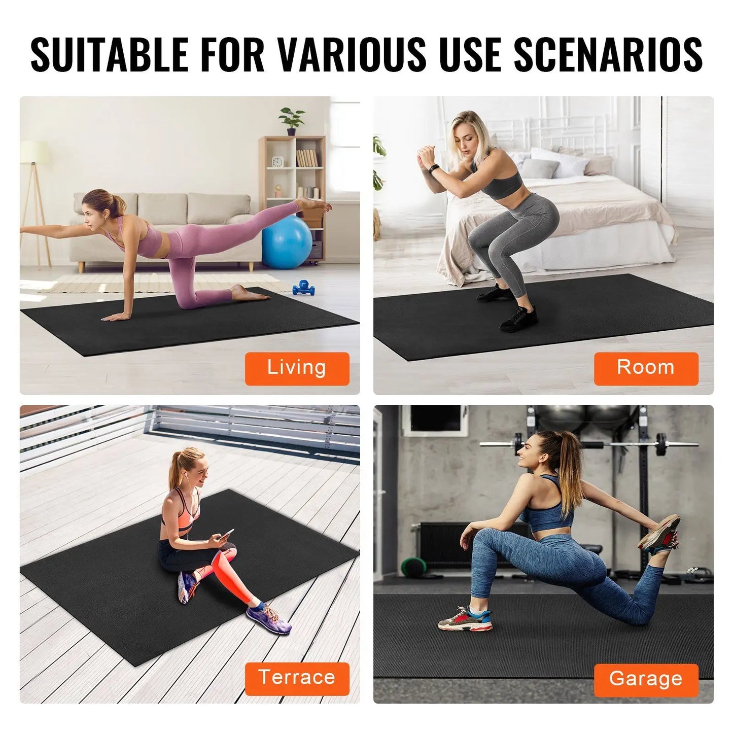 Non Slip High Density Premium Exercise Mat