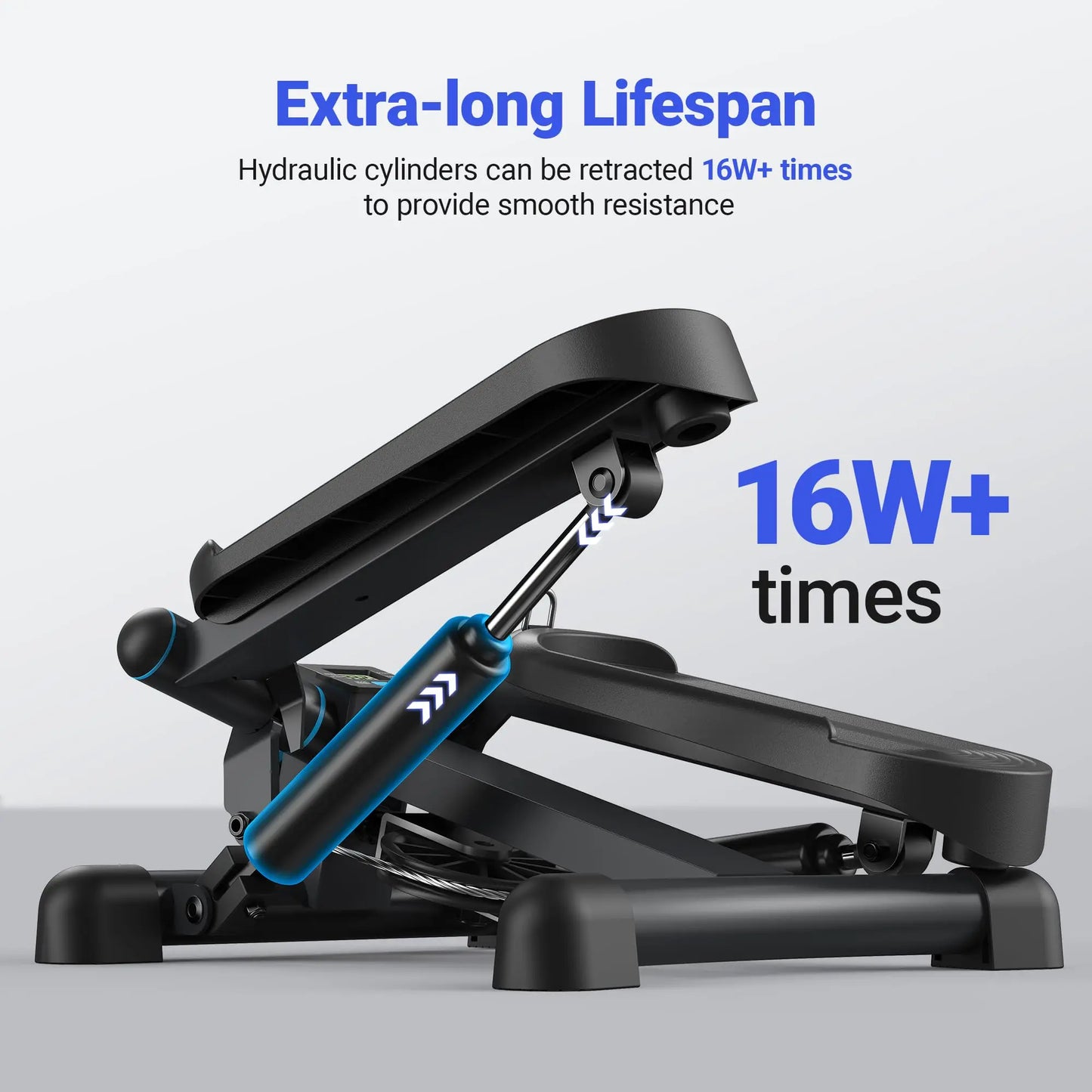 Mini Stepper Exercise Equipment with Resistance Bands