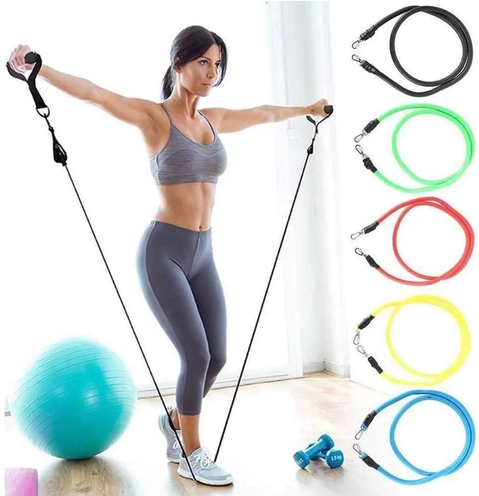 Latex Resistance Pull Bands for Pilates, Yoga, CrossFit