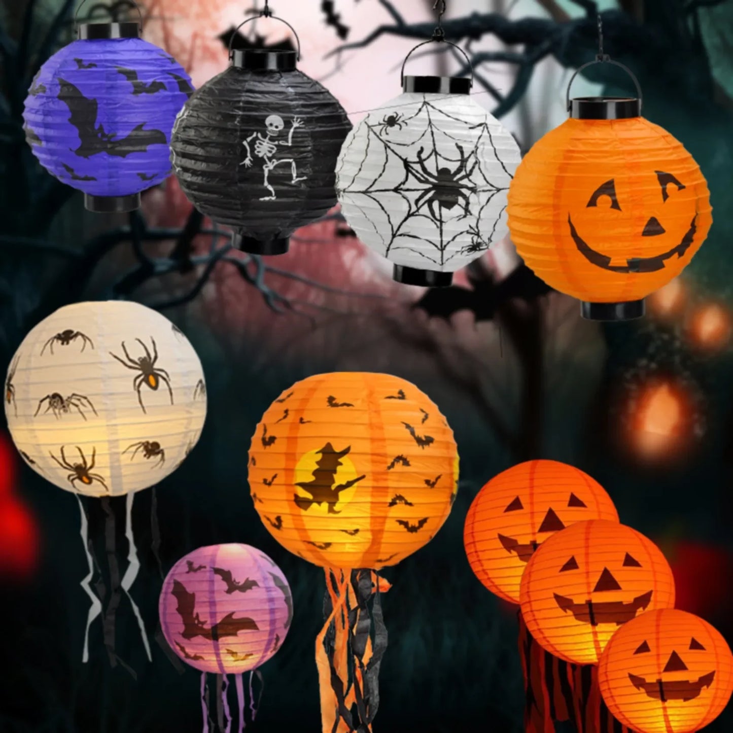 Halloween Paper Lantern Pumpkin