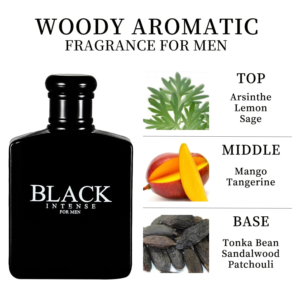 BLACK CHARM Woody Aromatic Fragrance Spray for Men