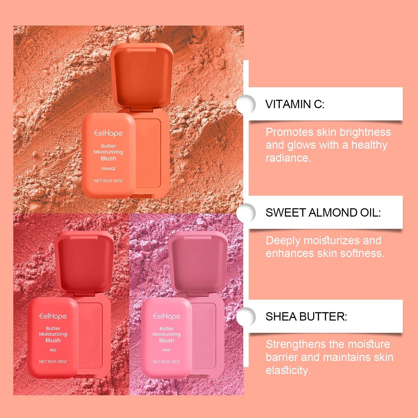 Orange Butter Long Lasting Blush Cream