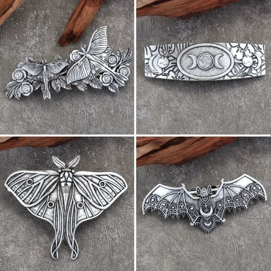 4PCS Vintage Gothic Barrettes Hair Clip