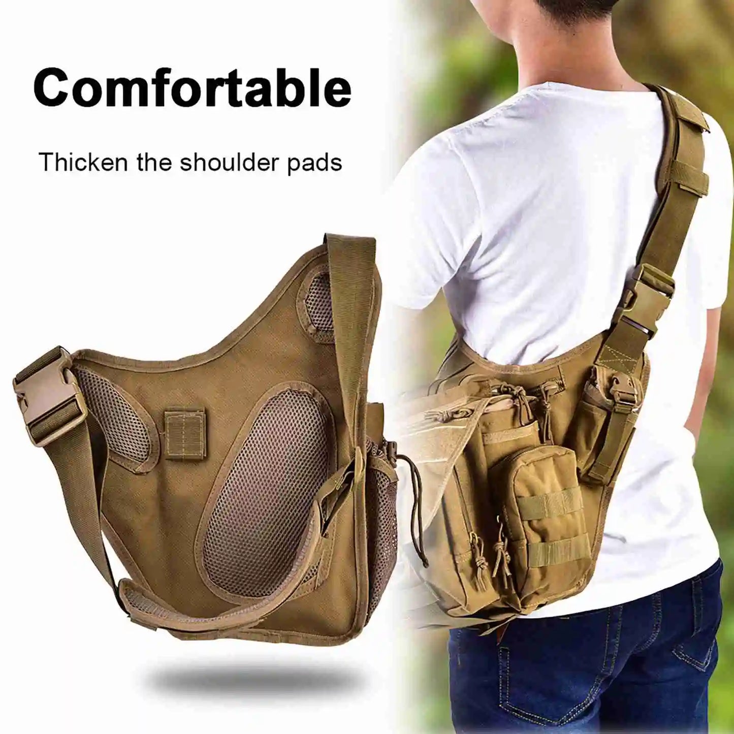Men's Waterproof Crossbody Shoulder Bag