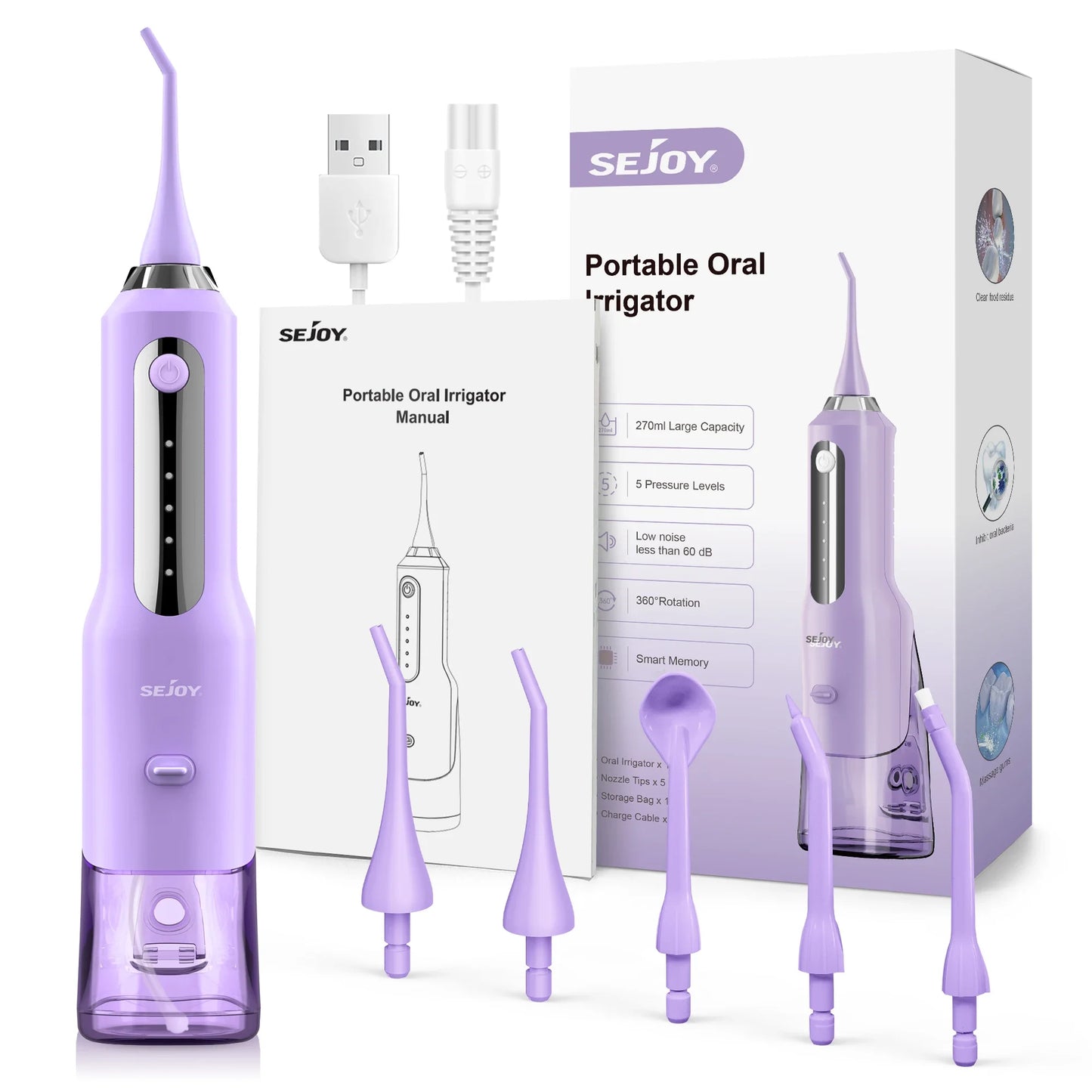 Cordless Rechargeable Electric Oral Water Jet