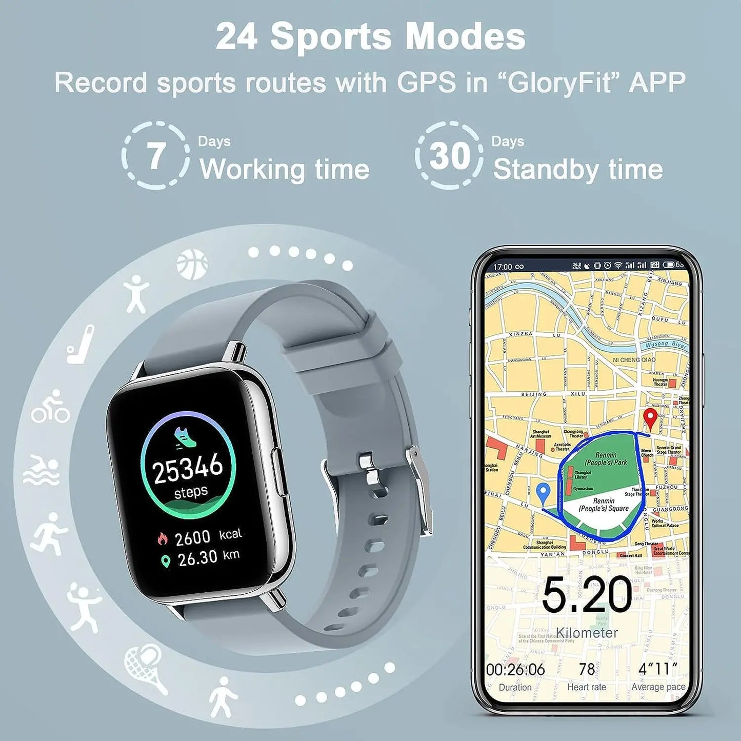 Fitness Tracker Smartwatch